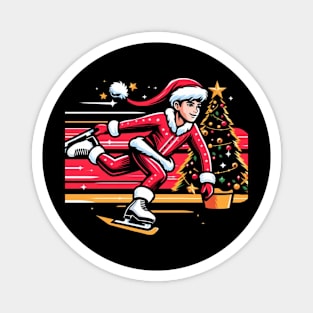 "Santa Skating Wonderland at Christmas Magnet